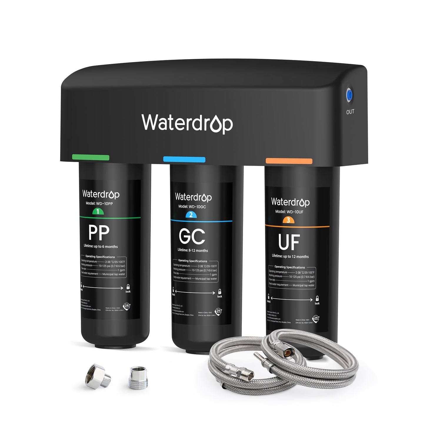 Waterdrop TSA-UF – Sistema de Filtración de Agua de 3 Etapas