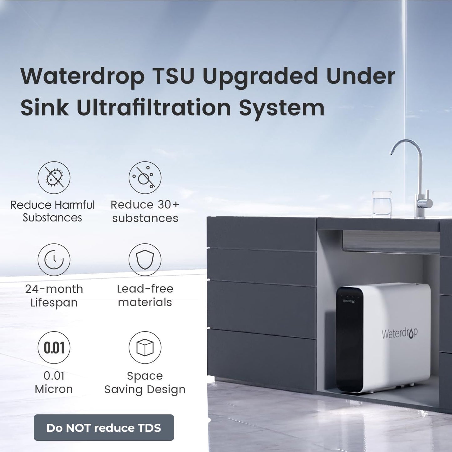Waterdrop TSU-W -  Sistema de Filtración de 3 Etapas