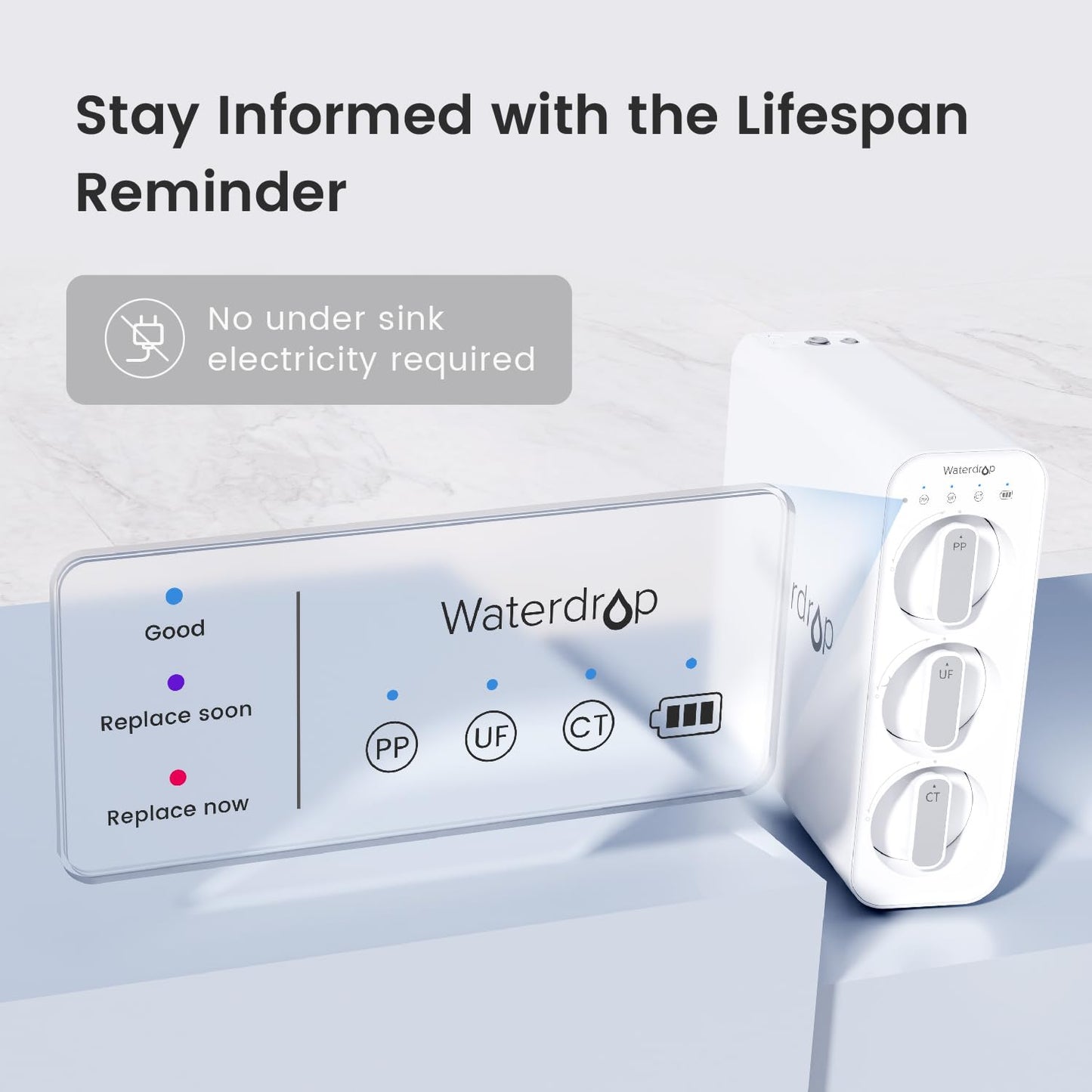 Waterdrop TSU-W -  Sistema de Filtración de 3 Etapas