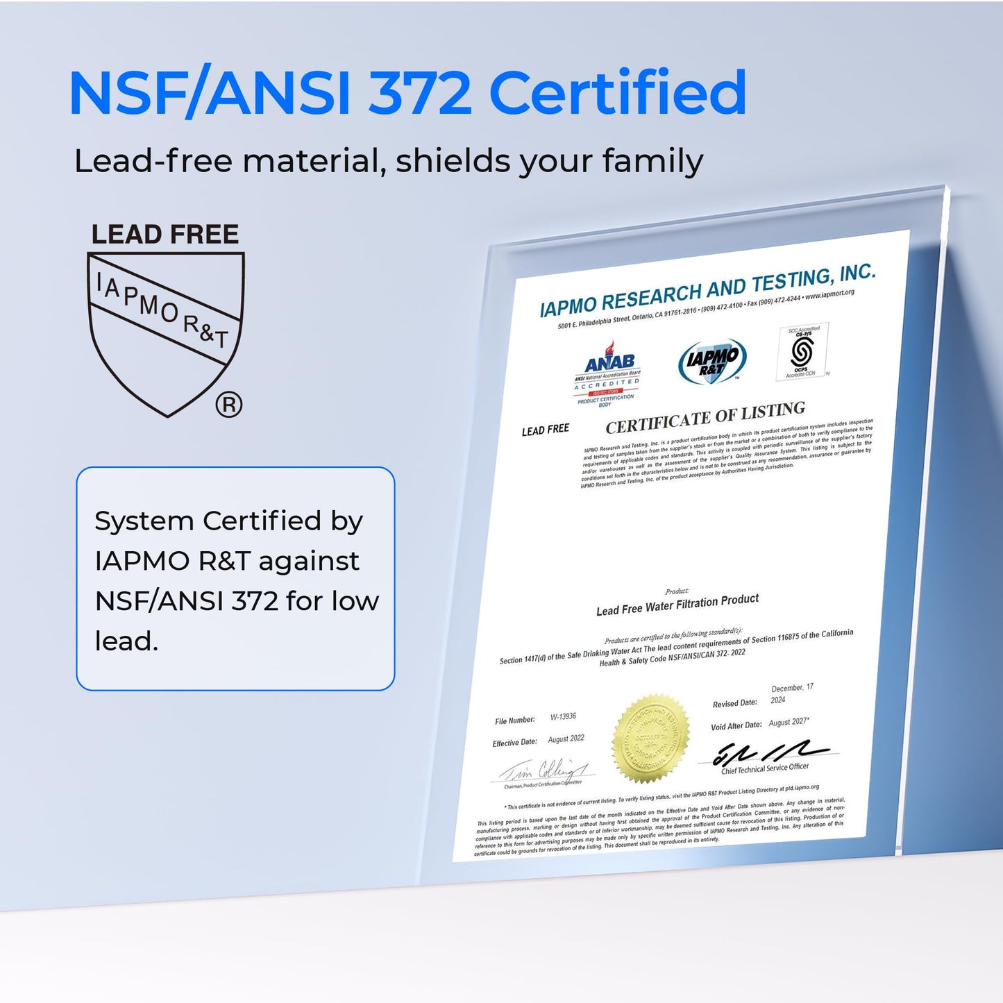 Waterdrop TSU-W -  Sistema de Filtración de 3 Etapas